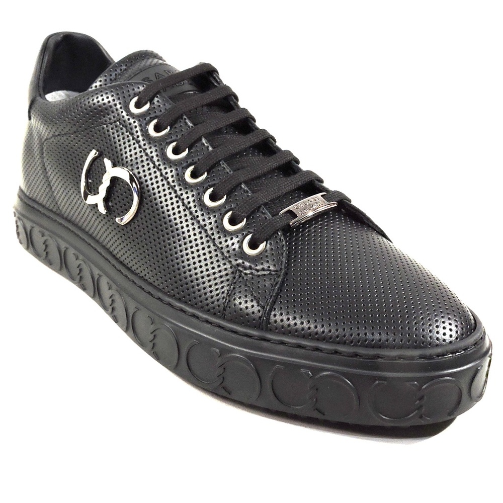 CASADEI 🇮🇹 MEN'S BLACK SOFT LEATHER COMFORT FASHION SNEAKERS - Picture 3 of 8